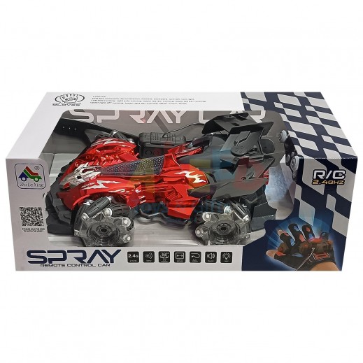 Smart Glove Control Spray Car with Lights & Smoke Effects 2.4G RC +6 Years - يتم التوصيل بواسطة   خلال 24 ساعة 