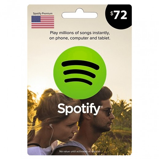 سبوتيفاي 72$ أمريكي - الإستلام عبر الواتساب والإيميل