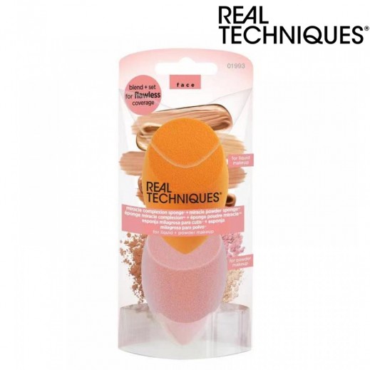 ريل تكنيكس - إسفنجة ميراكل للبشرة و إسفنجة ميراكل للبودر