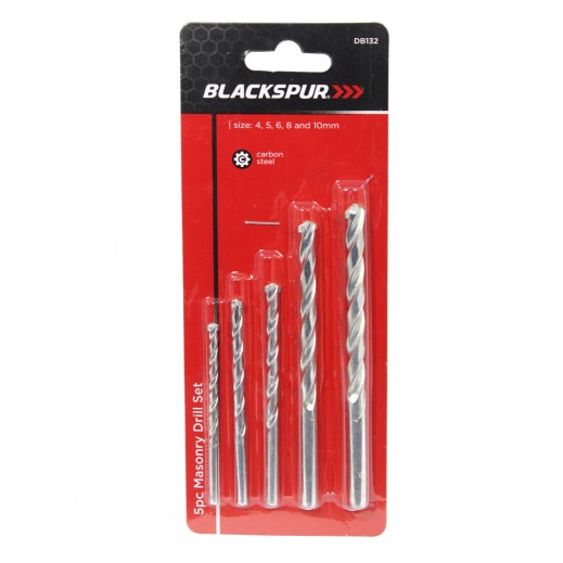 BLACK & DECKER Masonary Drill Bit Set 5 Pieces (4,5,6,8,10 mm)