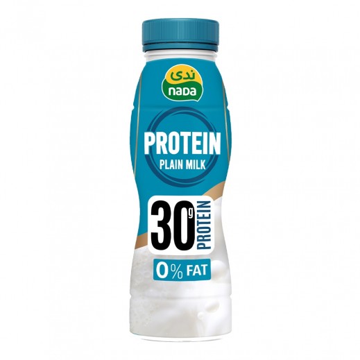 ندى - حليب بروتين سادة خالي من الدسم 320 مل - يتم التوصيل بواسطة توصيل فاست