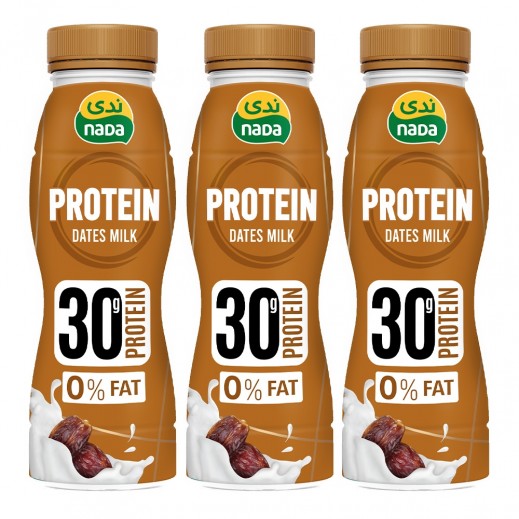 ندى - حليب غني بالبروتين قليل الدسم بالتمر 3 × 320 مل