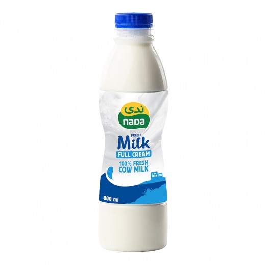 ندى حليب طازج كامل الدسم 800 مل