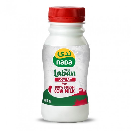 ندى لبن طازج قليل الدسم 180 مل  - يتم التوصيل بواسطة توصيل فاست