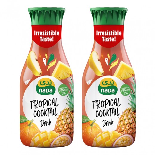ندى - عصير كوكتيل فواكه تروبيكال 2 × 1.35 لتر