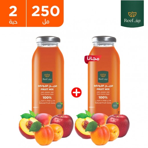 ريف - عصير مزيج الفواكه الطبيعية 100% عضوي 250 مل 1+1 مجاناً - يتم التوصيل بواسطة توصيل فاست