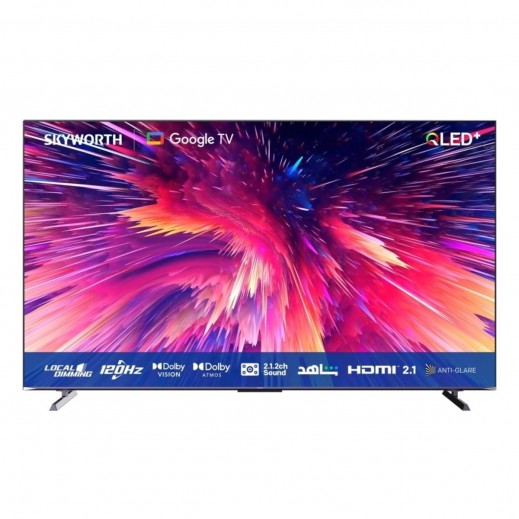 سكاي وورث - تلفزيون ذكي 100 بوصة دقة فائقة الوضوح 4K بنظام أندرويد - LED-100Q7800H - يتم التوصيل بواسطة  AL-YOUSIFI فى خلال 3 ايام عمل 