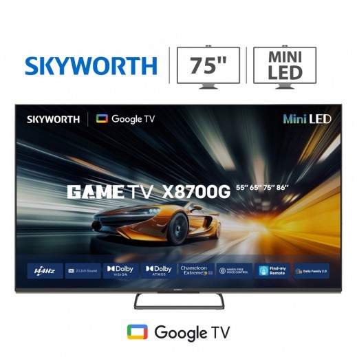 سكاي وورث تلفزيون ذكي للألعاب بتقنية 4K Mini LED مقاس 75 بوصة - يتم التوصيل بواسطة  AL-YOUSIFI فى خلال 3 ايام عمل 