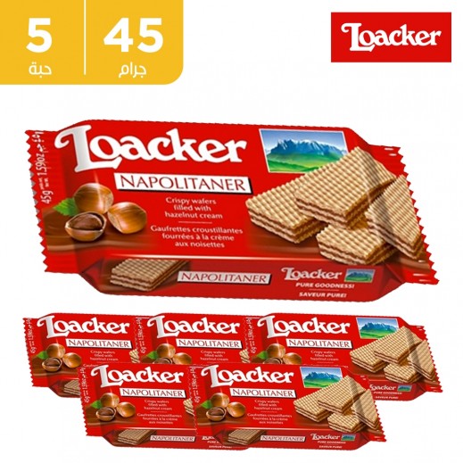 لواكر ويفر نابوليتنر بكريمة البندق 5 × 45 جم - يتم التوصيل بواسطة توصيل فاست