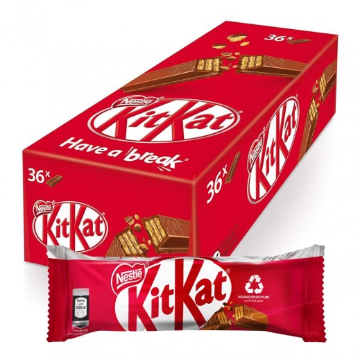 نستله كيت كات 2 إصبع ويفر شوكولاتة بالحليب 36×20.5 جم