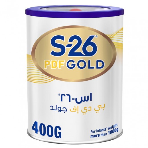 اس 26 - بي دي أف جولد حليب للرضع أكثر من 1800 جم - 400 جم