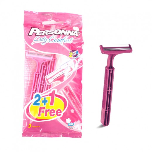 بيرسونا – ماكينة حلاقة " ليدي كومفرت " للسيدات – 2 + 1 مجاناً - يتم التوصيل بواسطة توصيل فاست