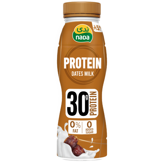 ندى - حليب غني بالبروتين قليل الدسم بالتمر 320 مل - يتم التوصيل بواسطة توصيل فاست