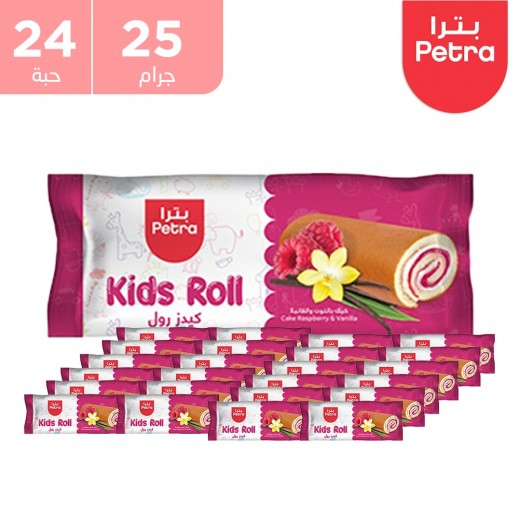 بيترا - كعكة رول آيس كيك بالتوت للأطفال 24 × 25 جرام