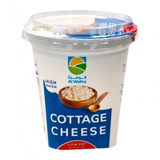 الوفرة - جبنة قريش قليلة الدسم 275 جم - يتم التوصيل بواسطة توصيل فاست