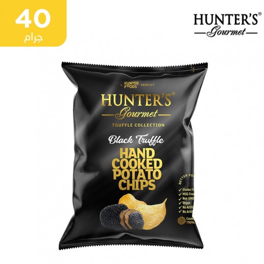 هانترز رقائق الشيبس المحضرة يدويًا بالكمأة السوداء 40 جم - يتم التوصيل بواسطة توصيل فاست