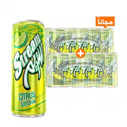 ستريم مشروب غازي بنكهة الحمضيات 30 × 250 مل - 1+1 مجاناً