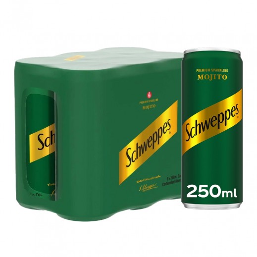 شويبس مشروب فوار موخيتو فاخر 6 × 250 مل