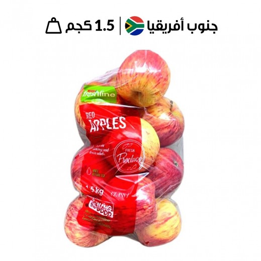تفاح أحمر طازج من جنوب أفريقيا (1.5 كجم تقريبًا)