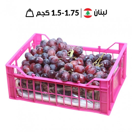 سلة عنب أحمر لبناني طازج بدون بذور 1.500 - 1.750 كجم تقريبًا