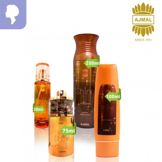 ( أجمل ايفوك طقم عطور للنساء (عطر 75 مل + لوشن الجسم 100 مل + معطر الشعر 30 مل + مزيل العرق 200 مل - يتم التوصيل بواسطة توصيل فاست