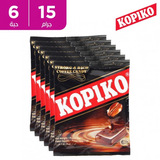 كوبيكو - حلوى القهوة القوية والغنية 6×15 جم - يتم التوصيل بواسطة توصيل فاست