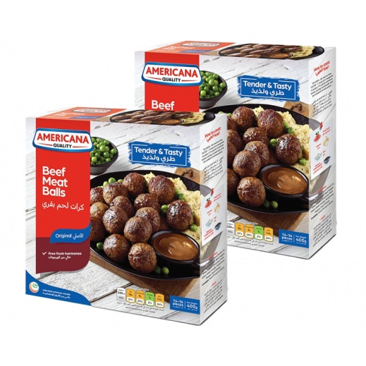 أمريكانا - كرات لحم البقر المجمدة 2 × 400 جم - يتم التوصيل بواسطة توصيل فاست