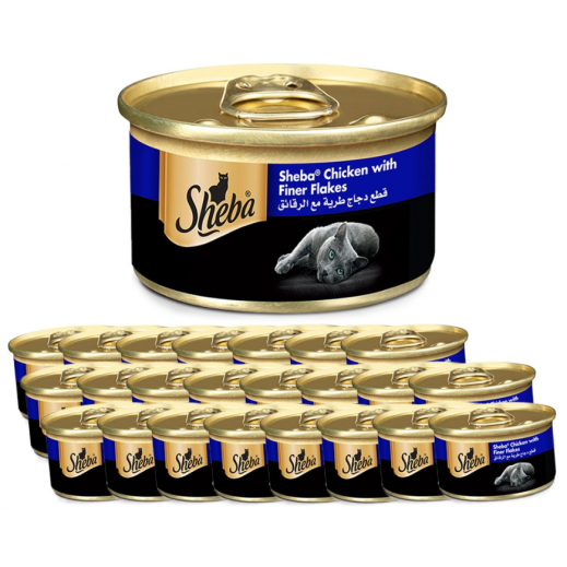 شيبا – طعام القطط الرطب دجاج مع رقائق فينر 24×85 جم - اسعار الجملة  