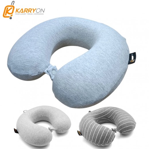 وسادة رقبة قماش للسفر تصميم حرف U 