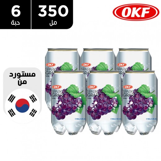 أو كي إف - مشروب العنب البراقة 6 × 350 مل