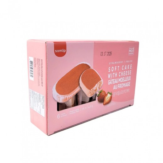 Samlip Frozen Strawberry Real Soft Cheese Cake 420 g
