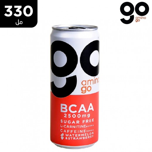 أمينو جو - شراب البطيخ والفراولة خالي من السكر 330 مل - يتم التوصيل بواسطة توصيل فاست