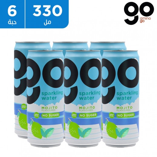 جو أمينو جو - مشروب طاقة بالموخيتو الخالي من السكر 6 × 330 مل - يتم التوصيل بواسطة توصيل فاست