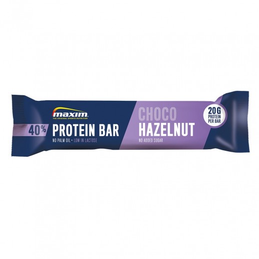 ماكسيم بار بروتين بالشوكولاتة والبندق الناعم 50 جم - يتم التوصيل بواسطة توصيل فاست