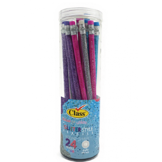 كلاس -عرض خاص قلم رصاص مع مساحة غليتر درم 24