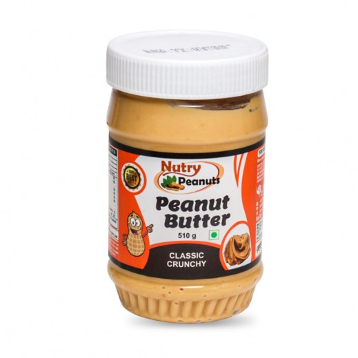 زبدة الفول السوداني الكلاسيكية المقرمشة من نوتري بينتس 510 جرام - يتم التوصيل بواسطة توصيل فاست