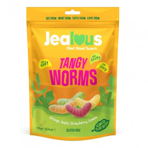 جيلوس تانجي وورمز حلوى نباتية خالية من الغلوتين 125 جم