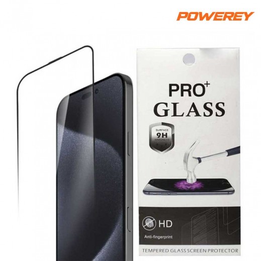 زجاج شاشة مقوي ثلاثي قوي لهاتف آيفون 17 برو من باوري - يتم التوصيل بواسطة توصيل فاست