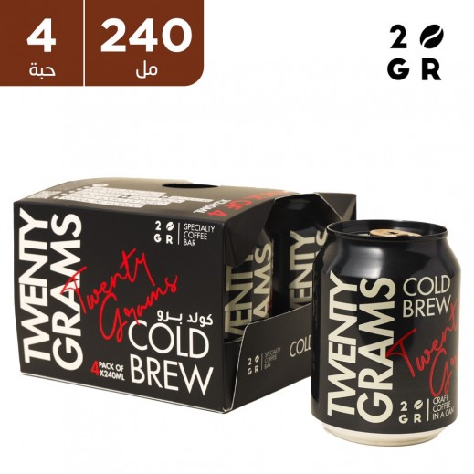 20 جرامز - قهوة باردة 4 × 250 مل  - يتم التوصيل بواسطة توصيل فاست