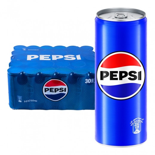 بيبسي - مشروب غازي في عبوة 30 × 250 مل - يتم التوصيل بواسطة توصيل فاست