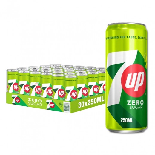 سفن أب مشروب غازي زيرو سكر اكسترا فيز 30 × 250 مل - يتم التوصيل بواسطة توصيل فاست