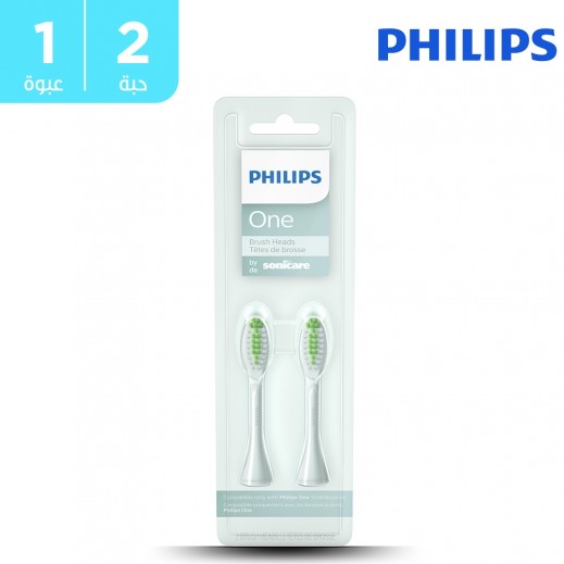 فيليبس ون - من سونيكير 2 رؤوس فرشاة أزرق نعناعي - يتم التوصيل بواسطة توصيل فاست
