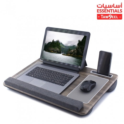 مكتب لاب توب محمول مبطن حديث مع لوحة ماوس