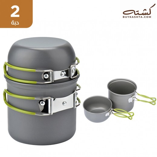  كشته - طقم أوعية طهي غير لاصقة 2 قطعة - يتم التوصيل بواسطة توصيل فاست