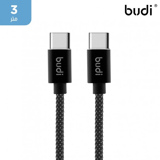 كيبل شحن ومزامنة 3 متر USB-C الى USB-C من بودي 