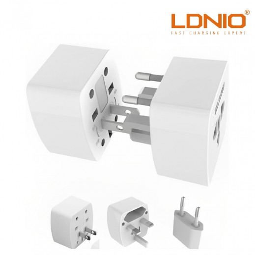 لدنيو - مقبس شحن عالمي  - يتم التوصيل بواسطة توصيل فاست