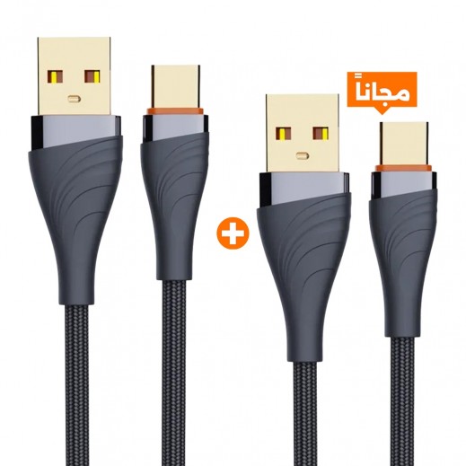 كيبل شحن بقوة 30 واط USB إلى Type-C بطول 2 متر من لدنيو 1 + 1 مجانا
