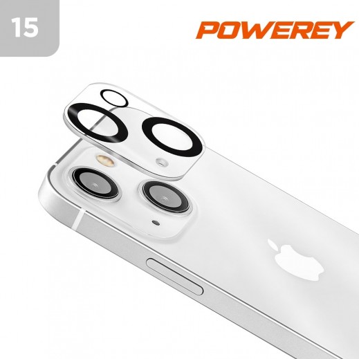 غطاء حماية لعدسة الكاميرا لهاتف أيفون 15 من باوري - أسود - يتم التوصيل بواسطة توصيل فاست