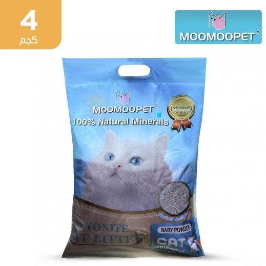 موموبيت - رمل متكتل لفضلات القطط بالبودر 4 كجم - يتم التوصيل بواسطة توصيل فاست