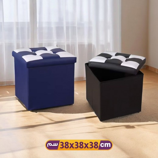 صندوق تخزين قابل للطي متوسط  38 × 38 × 38 سم من أساسيات توصيل